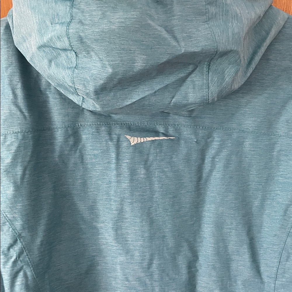 PARADOX Womens Waterproof & Breathable Hooded Rain Wind Jacket teal blue size M - Picture 8 of 14